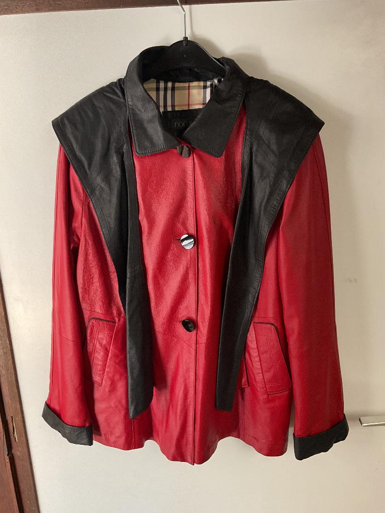 Lederen jas, Vêtements | Femmes, Comme neuf, Enlèvement, Niet gekend, Manteau