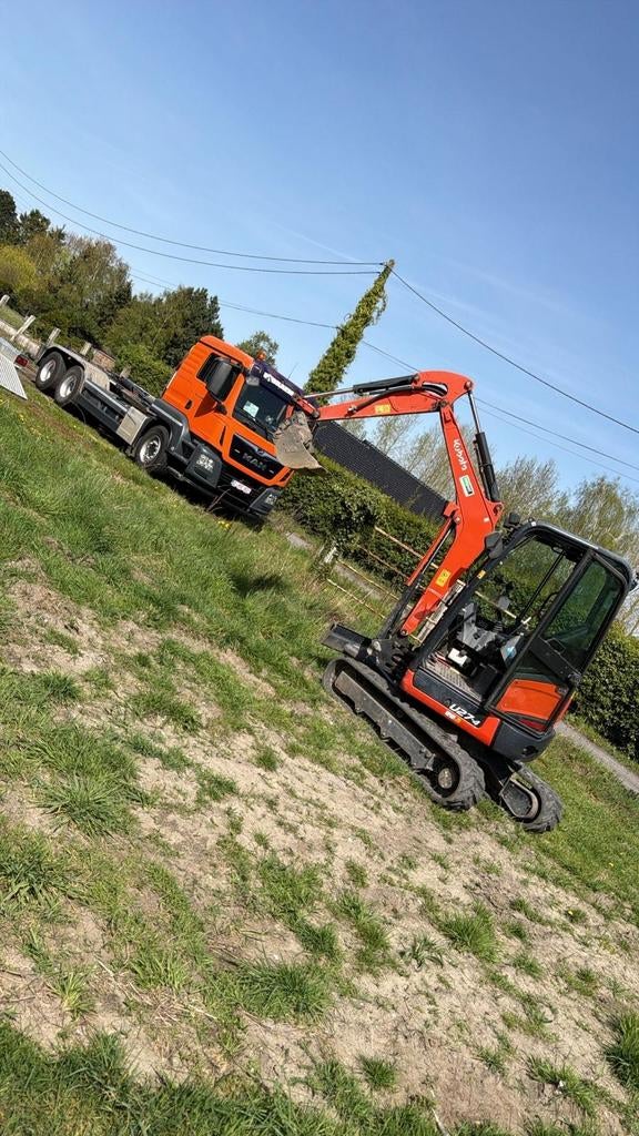 Terrassement, démolition, container, aménagement