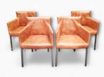 4 x eetkamer stoel leder, Maison & Meubles, Chaises, Enlèvement, Comme neuf, Cuir, Quatre