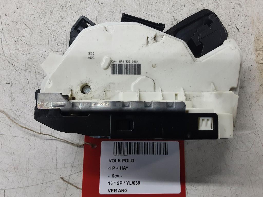 SERRURE DE PORTE ARRIÈRE GAUCHE Polo V (6R) (6R4839015A), Autos : Pièces & Accessoires, Arrière, Volkswagen, Mevr. I. Hauben, Utilisé
