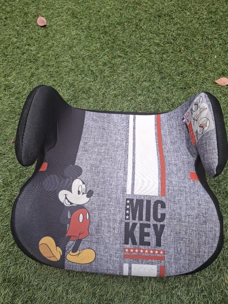 Kinderzitje verhoger auto met Disney figuur Mickey Mouse, 15 t/m 36 kg, Ophalen, Overige merken, Gebruikt