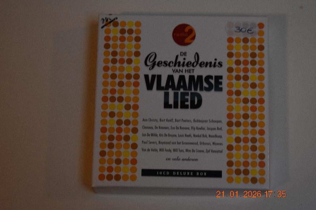 cd : De geschiedenis van het Vlaamse Lied (Radio 2), Cd's en Dvd's, Ophalen of Verzenden, Gebruikt