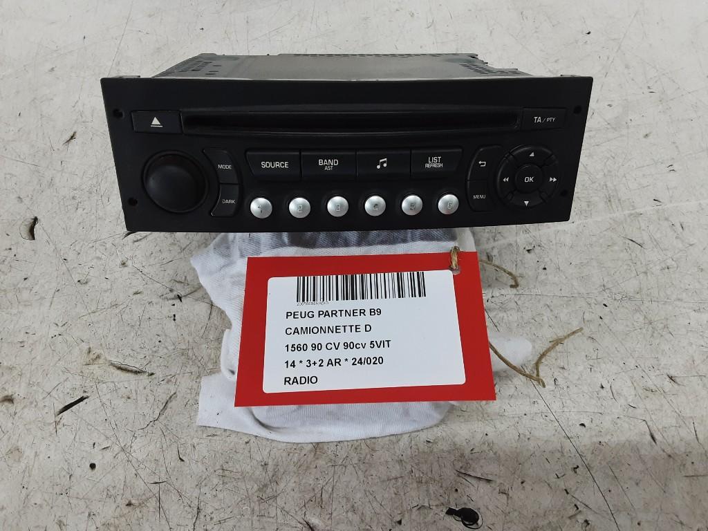 RADIO Peugeot Partner (GC / GF / GG / GJ / GK) (98032839XT), Mevr. I. Hauben, Utilisé, Rue de l'Espoir 34 34
4030  GRIVEGNÉE, BE