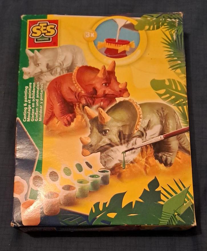 SES Gips gieten Dino Triceratops ( nieuw), Kinderen en Baby's, Speelgoed | Educatief en Creatief, Nieuw, Knutselen, Ophalen of Verzenden
