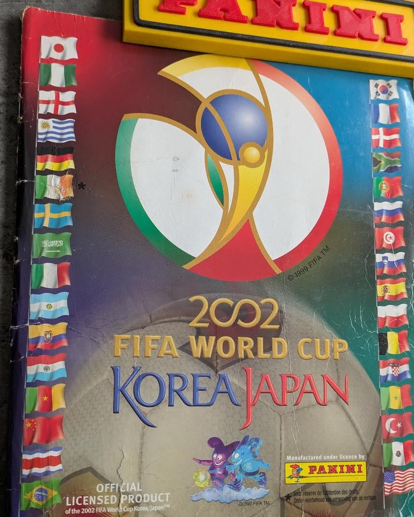 PANINI WORLD CUP korea Japan 2002 ANNO 2002 VOLLEDIG album, Verzenden, Sticker