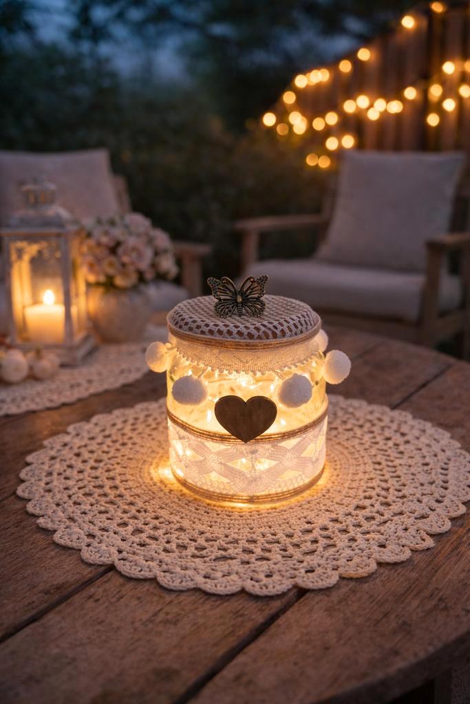 Pot à secrets Shabby Chic Réalisation, Jardin & Terrasse, Foyers de jardin, Neuf, Enlèvement ou Envoi