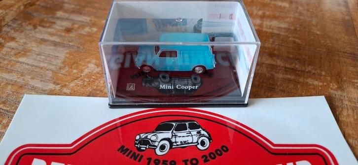 MINI AUSTIN VAN Mk2 Blue 1/76 CARARAMA Neuf + Perplex Box, Hobby en Vrije tijd, Modelauto's | Overige schalen, Nieuw, Auto, Ophalen of Verzenden