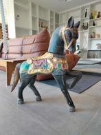 Beeld hout paard handwerk India Indisch deco, Enlèvement ou Envoi