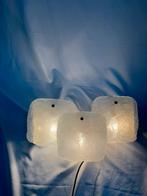 Vintage ijsglas wandlamp Kalmar Franken Oostenrijk, jaren 60, Enlèvement ou Envoi, Utilisé, Verre