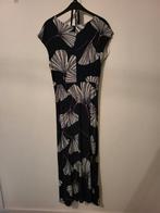 Lange geisha jurk esprit donkerblauw met bloemmotief 38, Kleding | Dames, Jurken, Maat 38/40 (M), Blauw, Ophalen of Verzenden