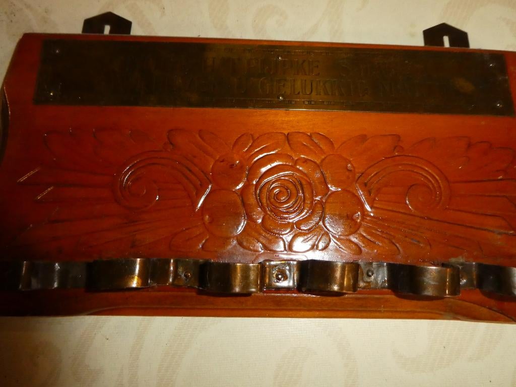 antiek pijpen rek in hout, Enlèvement, Comme neuf