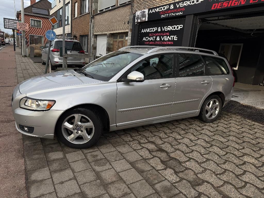 Volvo V50 1.6D jaar 2012 Lederen Navigatie Netto 5579, Euro 5, Zwart, Leder, 5 deurs
