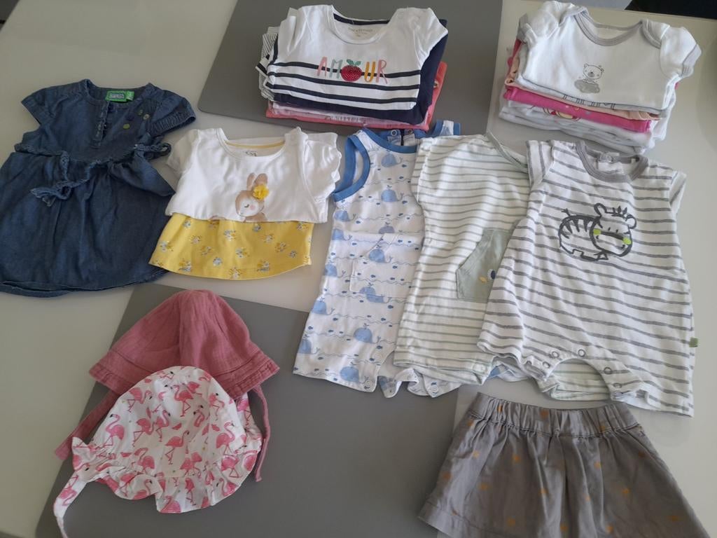 Babykleding (27 stuks) meisje maatje 74, Ophalen, Meisje