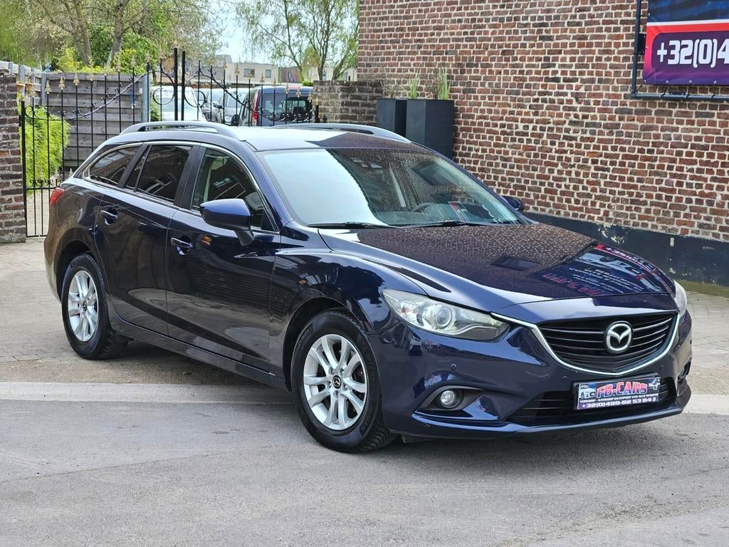 Mazda 6 2013 2.0 145pk/Benzine/Navi/Nette Wagen/1j Garantie, Auto's, Mazda, Euro 5, Stof, Zwart, 4 cilinders