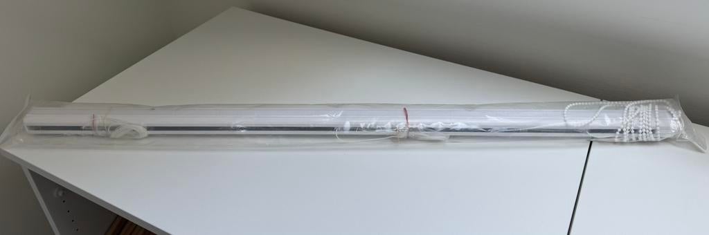 Vouwgordijn systeem wit, Ophalen, Nieuw, Wit, 50 tot 100 cm