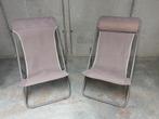 2 opvouwbare strandstoelen/kampeerstoelen, Ophalen, Gebruikt, Aluminium, Verstelbaar
