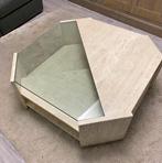 Salontafel Travertin 100x100cm, Ophalen, Zo goed als nieuw