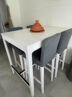 Table haute Ikea + 4 chaises, Enlèvement, Comme neuf