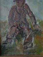 schilderij Theo Van Rintel Man met pet in landschap, Antiek en Kunst, Ophalen