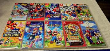 Switch games en aanpassingen + accessoires en reparatiekork beschikbaar voor biedingen