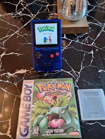 FP Gameboy kleurenconsole + IPS-scherm + Pokémon-spellen + b beschikbaar voor biedingen