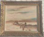 Huile sur toile paysage signe h v d weeen, Ophalen of Verzenden