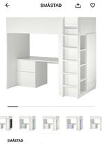 Hoogslaper met bureau IKEA met ingebouwde kast, Kinderen en Baby's, Kinderkamer | Stapelbedden en Hoogslapers, Ophalen, Gebruikt