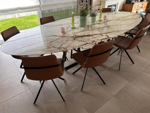 Design Eettafel Joli, Huis en Inrichting, Tafels | Eettafels, Nieuw, 150 tot 200 cm, 200 cm of meer, Vijf personen of meer, Ovaal