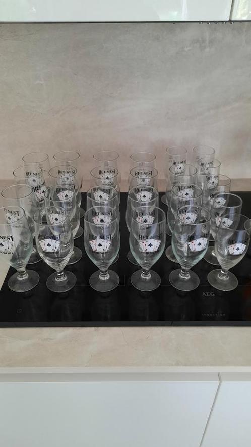 Diverse bierglazen/champagneglazen/sangria, Verzamelen, Glas en Drinkglazen, Zo goed als nieuw, Ophalen