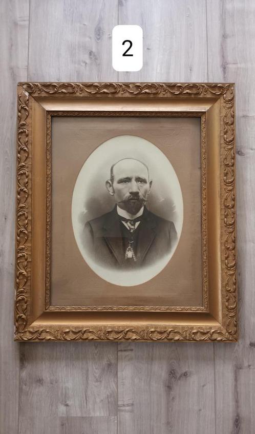Portretfoto met kader, Antiek en Kunst, Curiosa en Brocante, Ophalen
