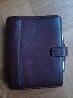 Agenda filofax en cuir brun, Diversen, Agenda's, Ophalen, Gebruikt