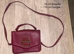 Bordeaux handtas - 19 op 15 cm, Ophalen of Verzenden, Zo goed als nieuw, Rood, Handtas