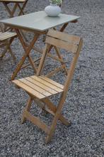 Klapstoelen hout beuken vintage stijl | bruiloft | tuinfeest, Huis en Inrichting, Stoelen, Gebruikt, Overige kleuren, Vintage