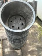 Grote bloempotten harde plastiek 31,5 x 24 cm, Kunststof, Rond, Tuin, Zo goed als nieuw