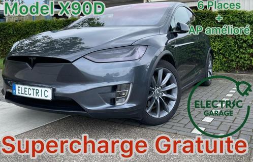 Model X90D * free supercharging*6PL*garantie, Auto's, Tesla, Bedrijf, Te koop, Model X, 4x4, ABS, Achteruitrijcamera, Adaptieve lichten