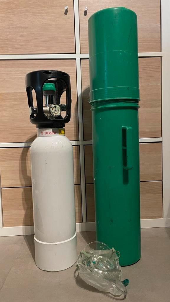 Kit d'oxygène, réinspecté et rempli 08/2025, Sports nautiques & Bateaux, Plongée, Utilisé, Bouteille de plongée, Enlèvement ou Envoi