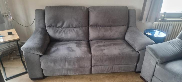 elektrische zetels salon in 3 stuks, Maison & Meubles, Canapés | Sofas & Chaises Longues, Comme neuf, Quatre personnes ou plus
