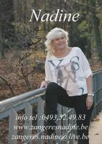 NADINE ,  Zangeres  met Handtekening, Verzamelen, Verzenden, Ongelopen, Muziek