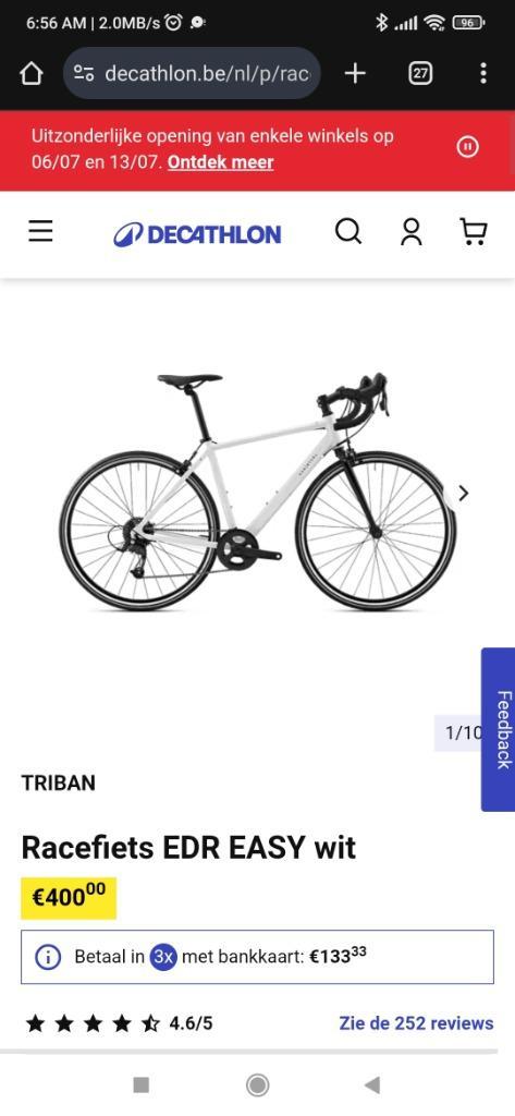 Koersfiets, Fietsen en Brommers, Fietsen | Racefietsen, Zo goed als nieuw, Dames, Overige merken, 28 inch, Aluminium, Ophalen