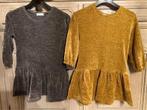 2 st velours winterjurkjes (110/116), Ophalen, Meisje, H&M, Zo goed als nieuw