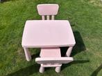 Lichtroze kindertafel en 2 stoeltjes Ikea, Kinderen en Baby's, Kinderkamer | Tafels en Stoelen, Ophalen, Gebruikt