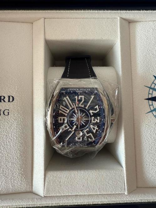 Franck Muller Vanguard Yachting Full set 2024, Handtassen en Accessoires, Horloges | Heren, Nieuw, Polshorloge, Rolex, Staal, Leer