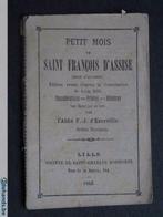 boek (livre) "Petit Mois de Saint François d'Assise"1885, Utilisé, Envoi