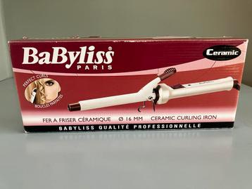 Witte/paarse keramische krultang en -borstel Babyliss beschikbaar voor biedingen