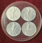4 zeldzame ita-munten microgeld - 50 L- VB - 1992/93/94 (x2), Ophalen of Verzenden, Italië