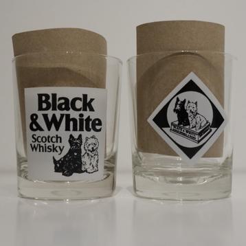 2 verres à whisky noir et blanc, Enlèvement ou Envoi, Comme neuf, Ustensile