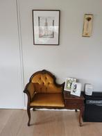 Vintage fauteuil met tafeltje, Ophalen of Verzenden, Zo goed als nieuw