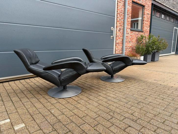 2x Jori Symphony relax Konia Black Medi , Zeer goede staat!!, Huis en Inrichting, Zetels | Voetbanken en poefs, Ophalen of Verzenden