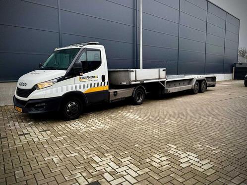 Iveco Daily 40C18 met Veldhuizen trailer, Auto's, Bestelwagens en Lichte vracht, Bedrijf, Iveco, Diesel, Euro 6, Automaat, Gebruikt