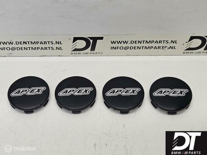 Set naafkappen 4x Apex Wheels, Auto diversen, Wieldoppen, Gebruikt, Ophalen of Verzenden